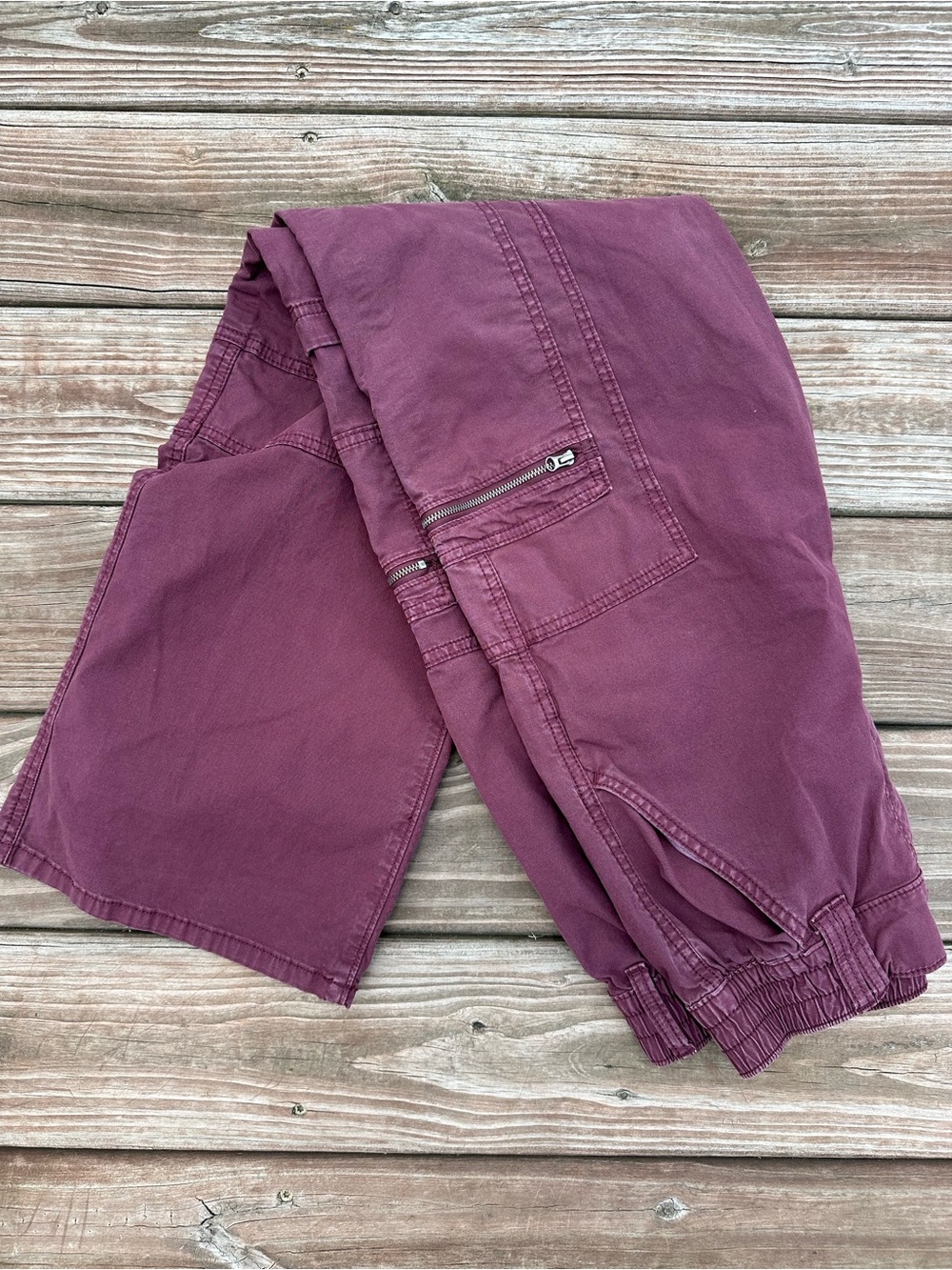 Cargo Jogger Pants - Deep Plum